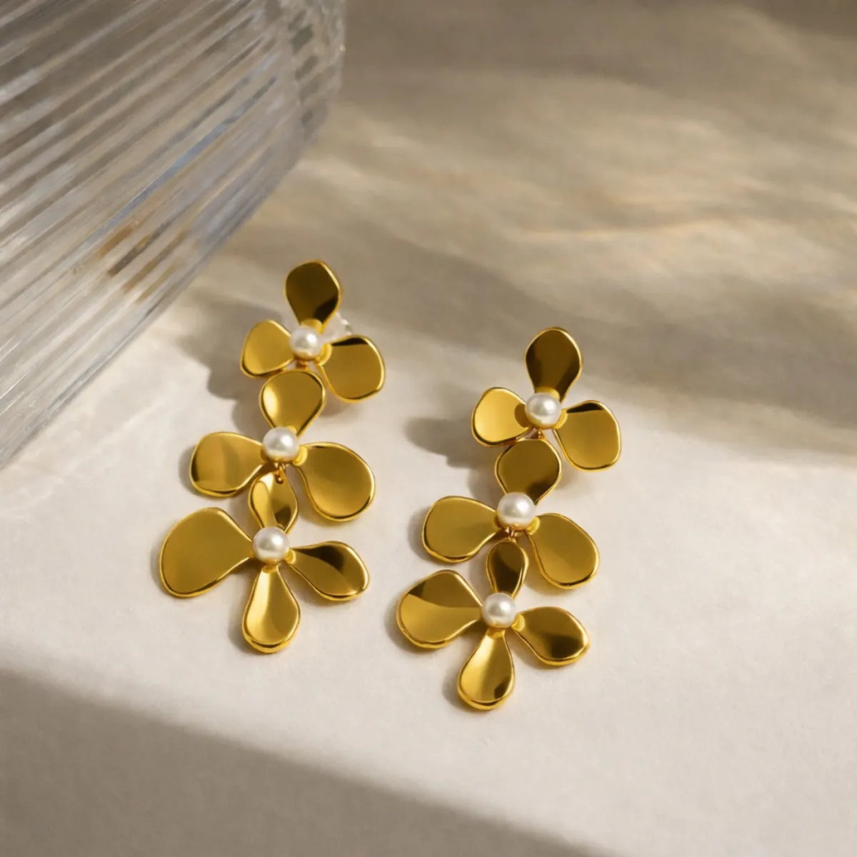 Flora Pearl Statement Earrings