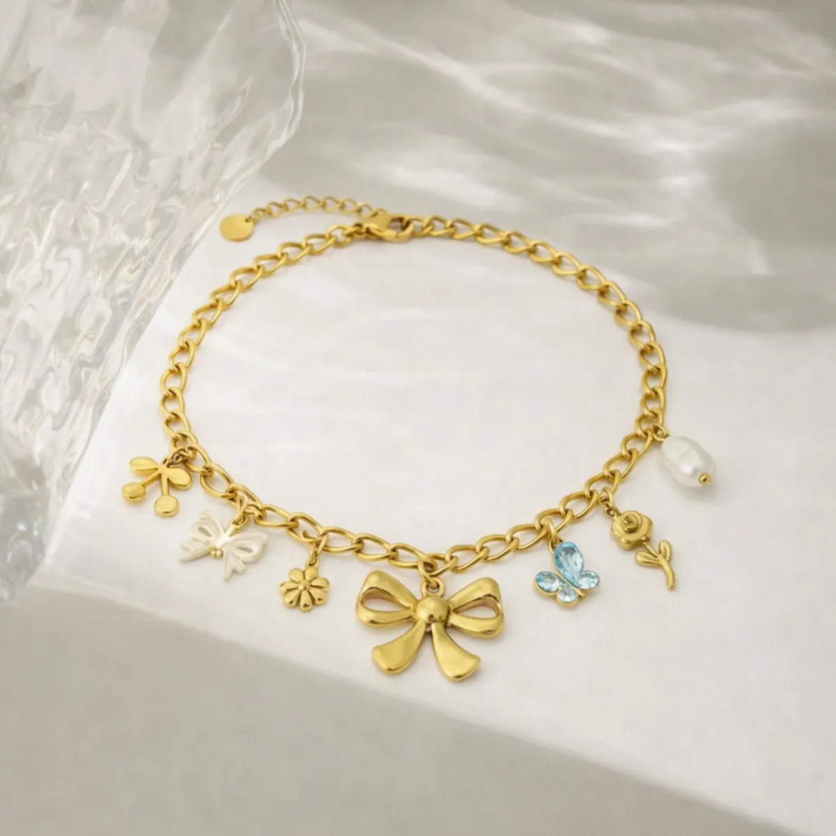 Bow Charm Necklace